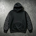 SilentWear Black Rose Embroidered Hoodie
